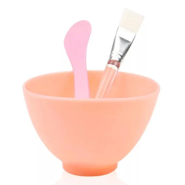 
2018 Cosmetic Beauty Makeup Silicone Facial Face Mask Mixing Bowl 