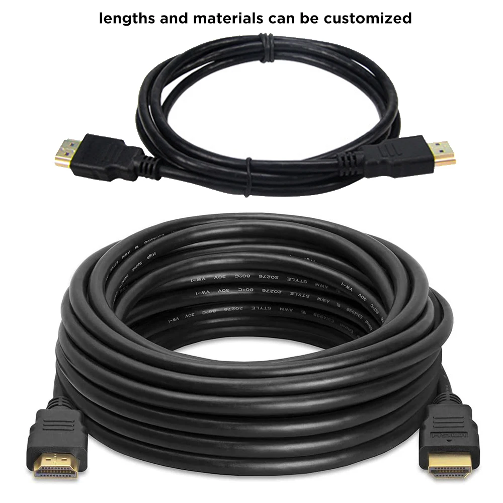 Заводской запас HD HDMI кабель диаметром 5 мм 1080p высокой четкости HDMI1.4 ТВ и компьютерный соединительный