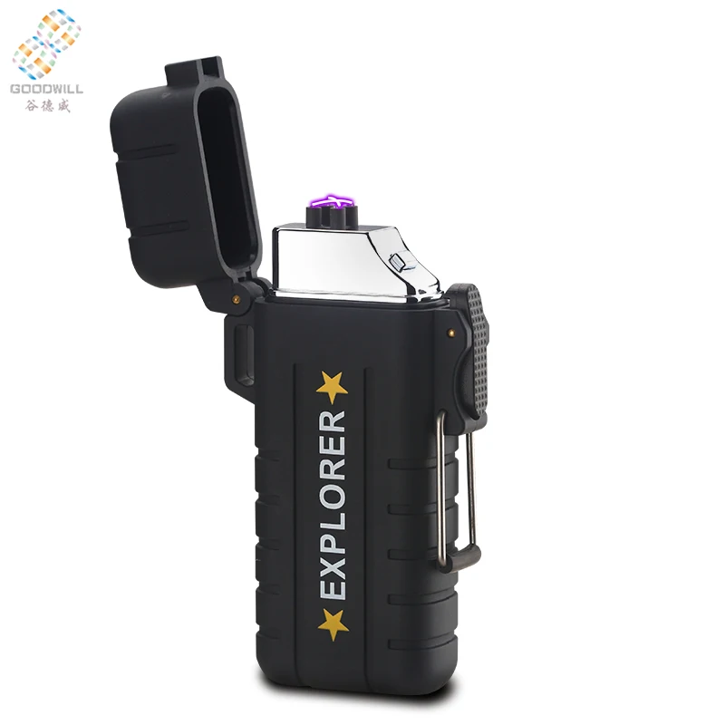 Electronic Double Dual Arc Usb Rechargeable Cigarette Lighter Windproof With USB
