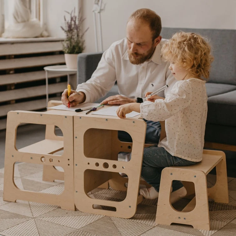 Обучающая башня Westshore Монтессори, башня с черной доской, кухонный ступенчатый стул, помогающая башня, преобразующий стол и стул