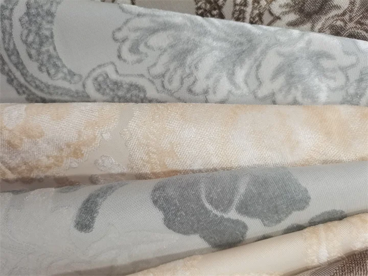 Hot new design custom velour fabric upholstery household Cut velvet
