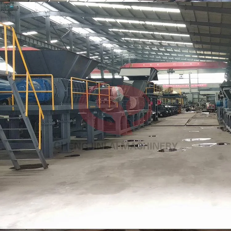  High capacity tire cutting machine Environmental protection shredder
