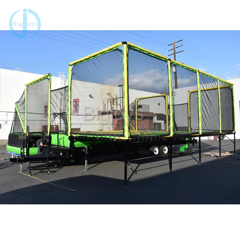 Outdoor Portable Trailer Children Trampoline Bed for Sale