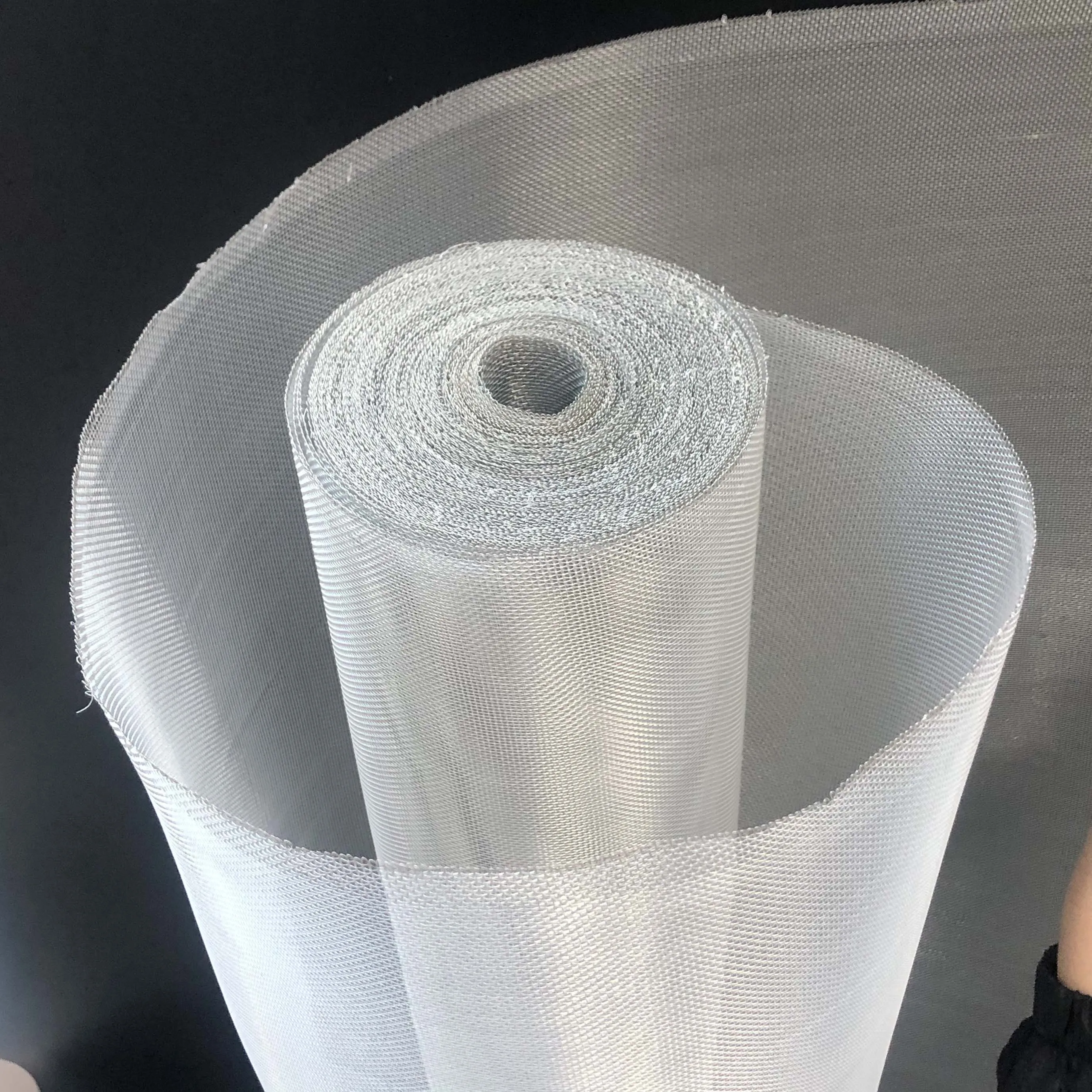 Поставка от производителя, безопасная металлическая занавеска с мелкой сеткой, Проволочная алюминиевая сетка