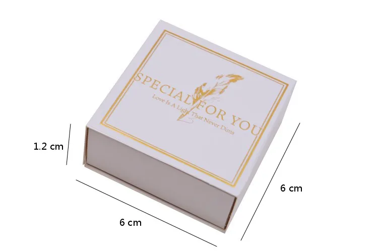 Wholesale Custom White Drawer Design Gold Foil Logo Kraft Paper Jewelry Ring Necklace Bracelet Packaging Box