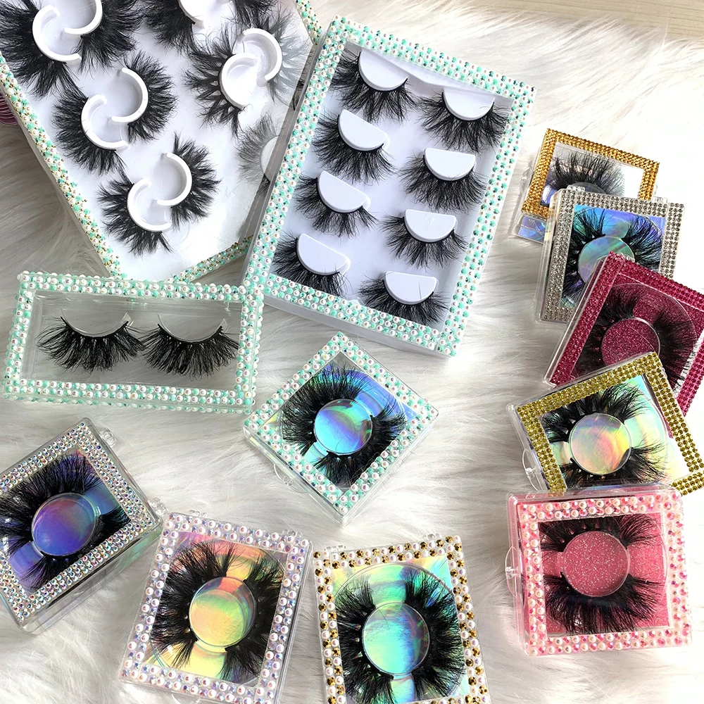 NEW Wholesale 100% real  15mm 18mm 20mm 25mm 27mm 30mm lashes 3d 5d full strip mink eye lash vendors