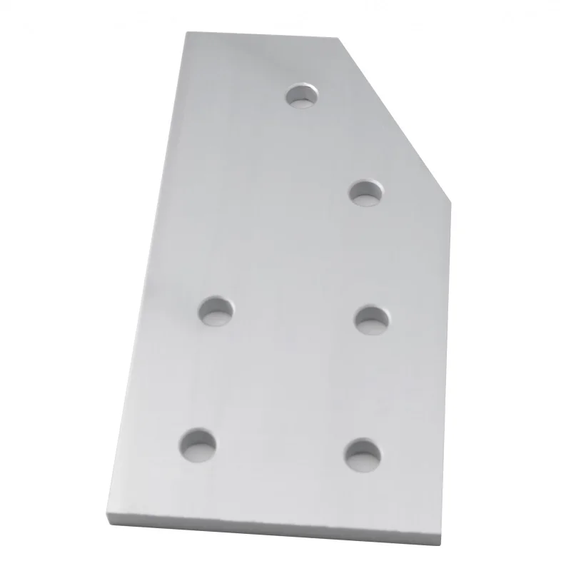 Factory Custom imperial 15 series 3' x  5 '  aluminum  6 Hole - 60 Degree Angled Flat Plate for aluminum profile  #6476