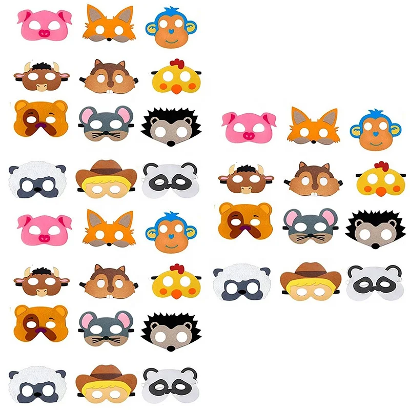 Hot Sell Cartoon Mask Animal Face for Kids Fancy Mask Party Shark Octopus Dress-Up Masks Costumes as Boys Girls for Party Decor