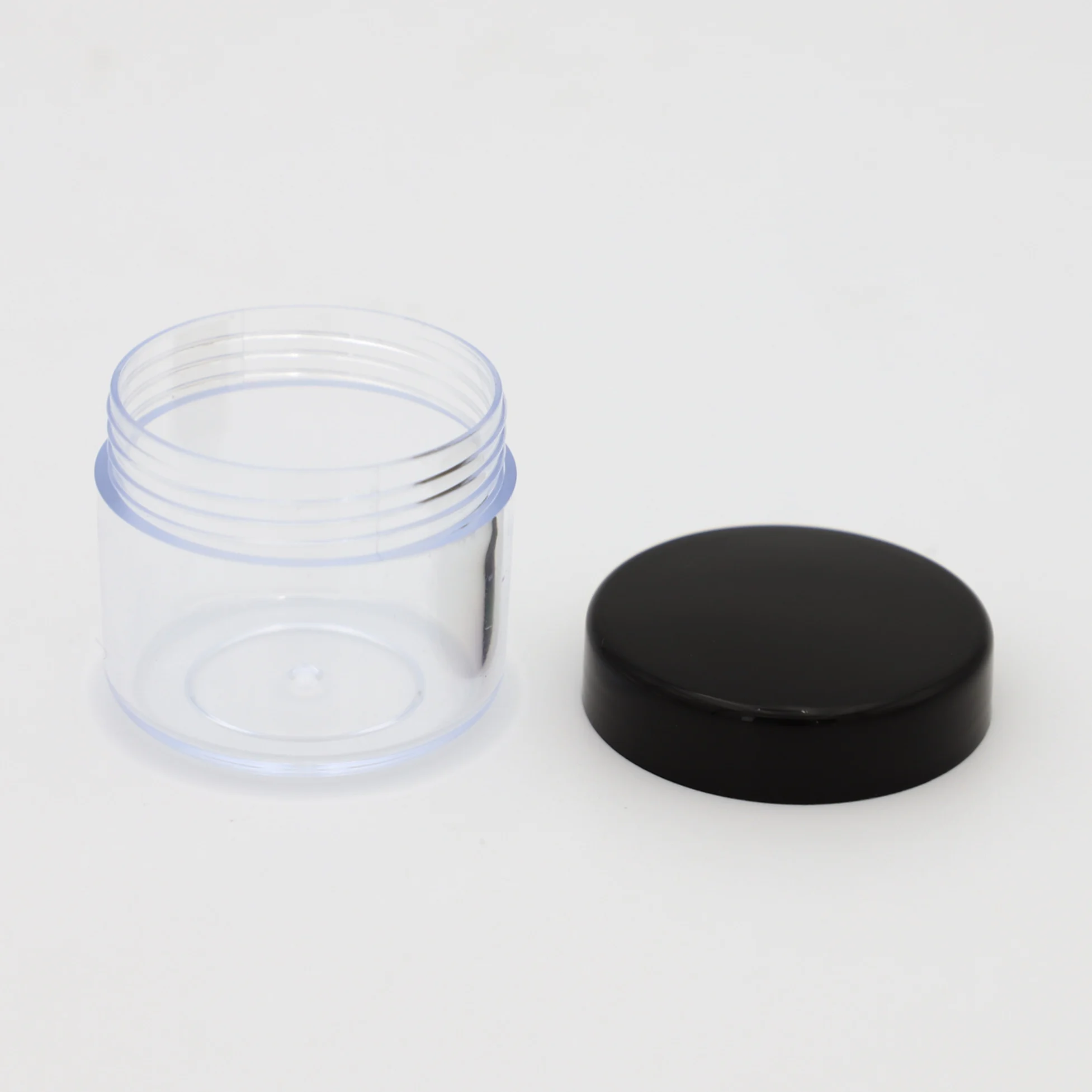 Round Clear Wide-mouth Leak Proof Plastic Container Travel Storage Makeup Beauty Products Face Creams DIY 20g PS Jar