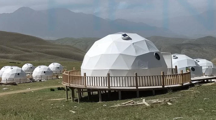 4 Season Outdoor Camping  Igloo Tent  Pvc Geodesic Dome Tents For Garden Dining Room Glamping Yurt