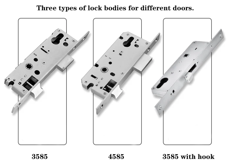 Digital smart locks !!!!smart handle fingerprint password cylinder key mobil app in goodum lock factory