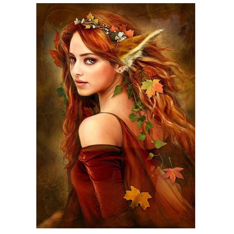 Wholesale Full Square Round Drill Diamond painting  Elf paint for wall Artwork paint by numbers 5D Diy diamond paintings