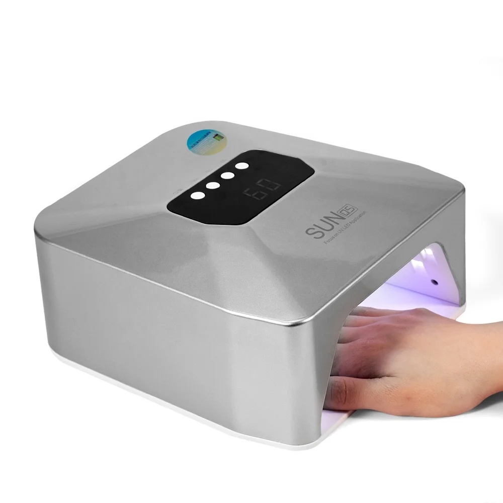 LED Lamp For Nails 48W Fast Curing Intelligent Induction 30 Lamp Beads Removable Base Plate Rechargeable Nail Lamp
