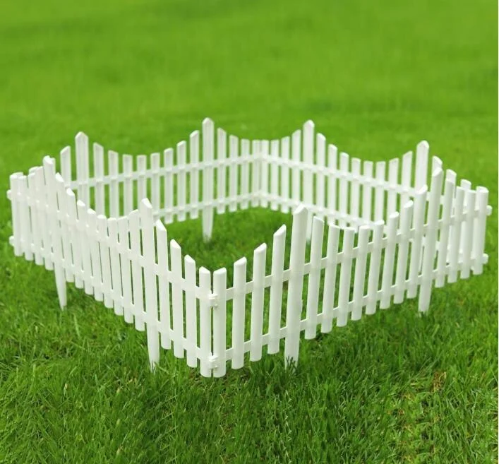 White Plastic Fence Christmas Xmas Tree Wedding Party Decoration Miniature Indoor Garden Border Grass Lawn Edge Fence