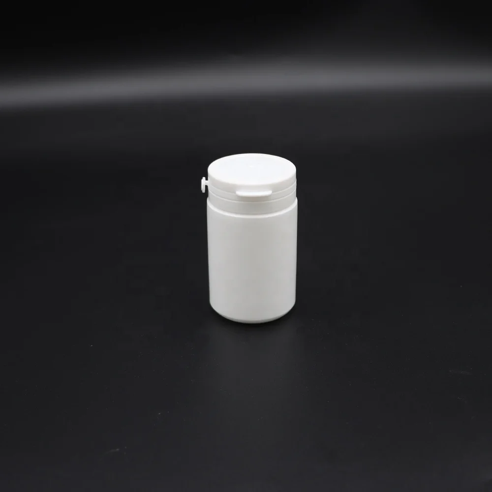 HDPE Tooth powder 80ml plastic packaging bottle with easy pull cap