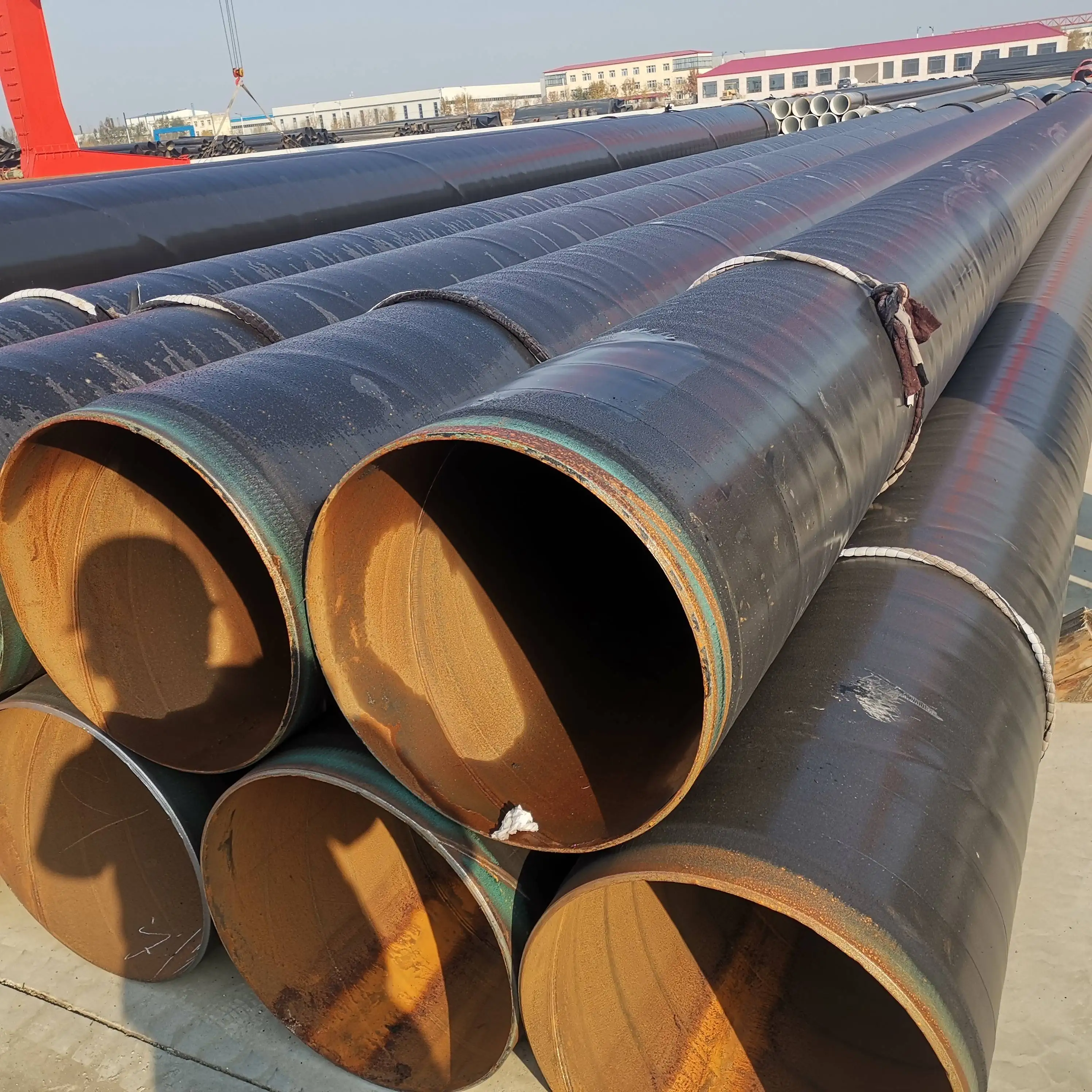 A53 ERW Pipe 2PE/3PE Anti-corrosion Steel Pipe DN200 DN100 DN80