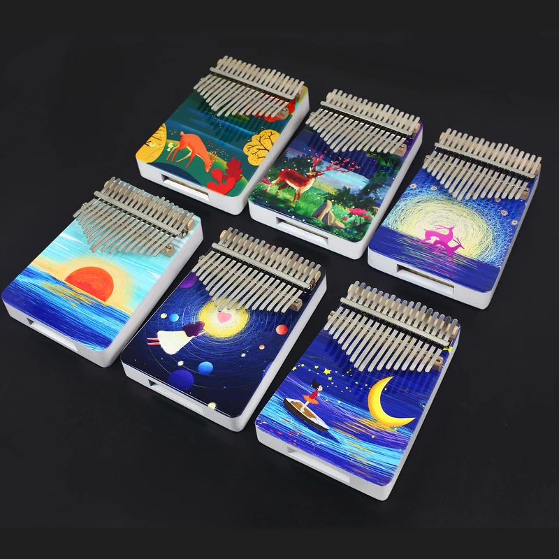 Wholesale price Custom 17 keys thumb piano Kalimba  Professional musical instruments Mbira for sale Factory Price