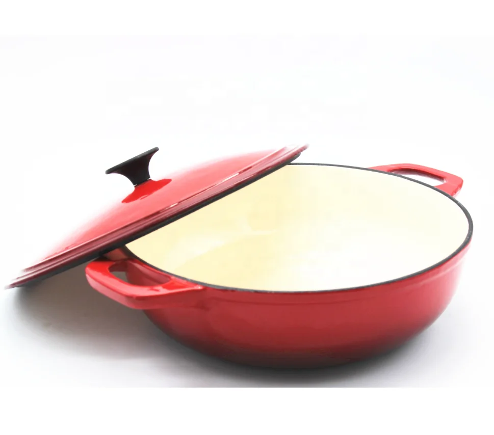 Чугунные эмалированные кастрюли с антипригарным покрытием