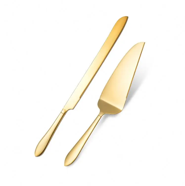 Top Sale Stainless Steel Wedding Tableware Party Bread Knife Wedding Cake Cutting Knife Set