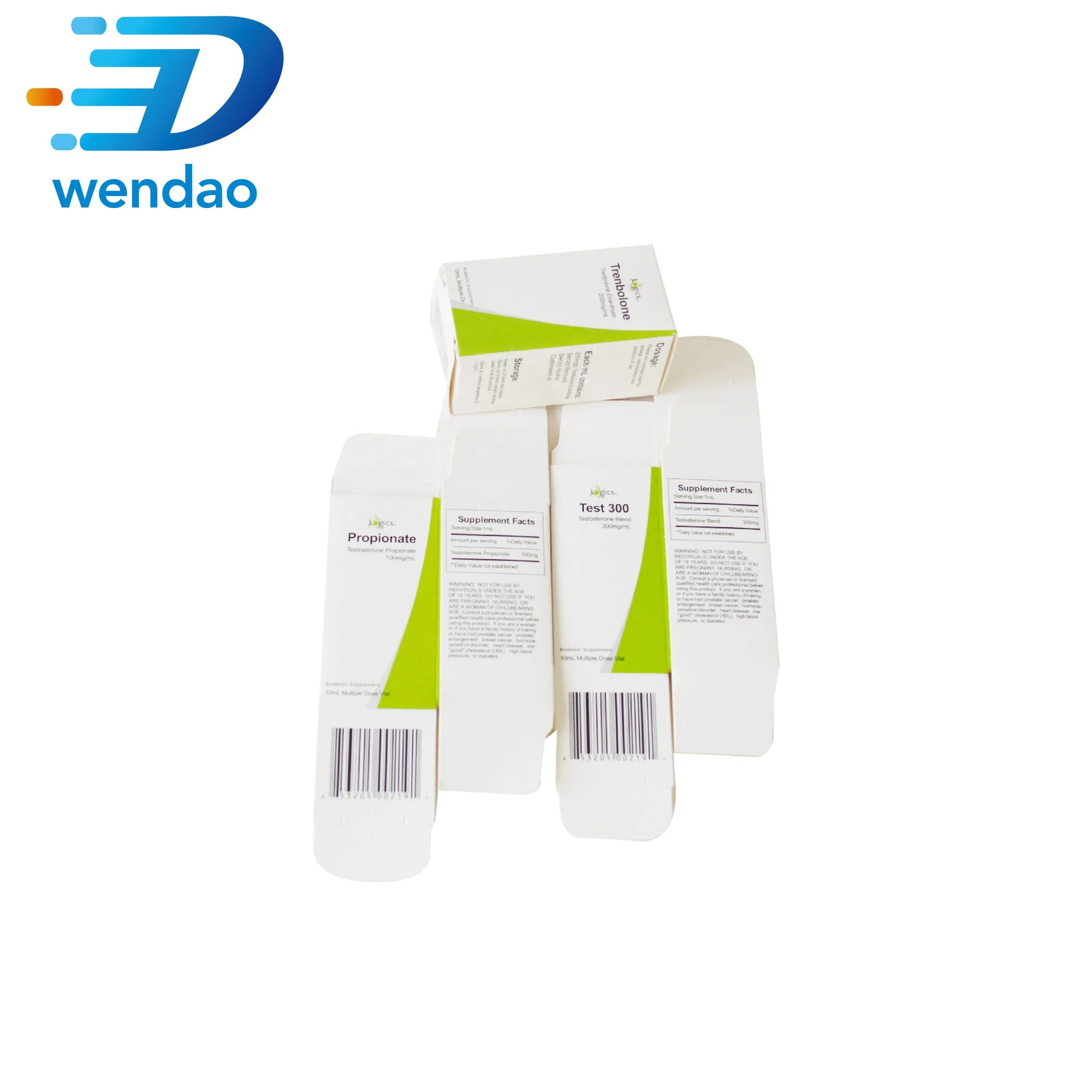 pharmacy matte printing free design logo packaging 10ml steroid vial boxes