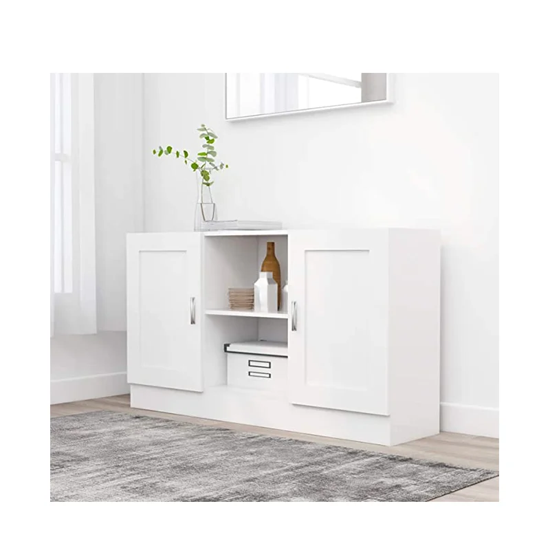 Hot Sales New Design Big Lots White MDF  Luxury Wooden Modern Sideboard Cabinet