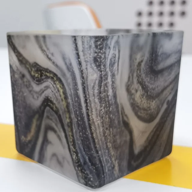 Chinese Classic Style Design Hot Sale Glass Colorful Printing and Dyeing Glass Candle Jar for Indoor Decor