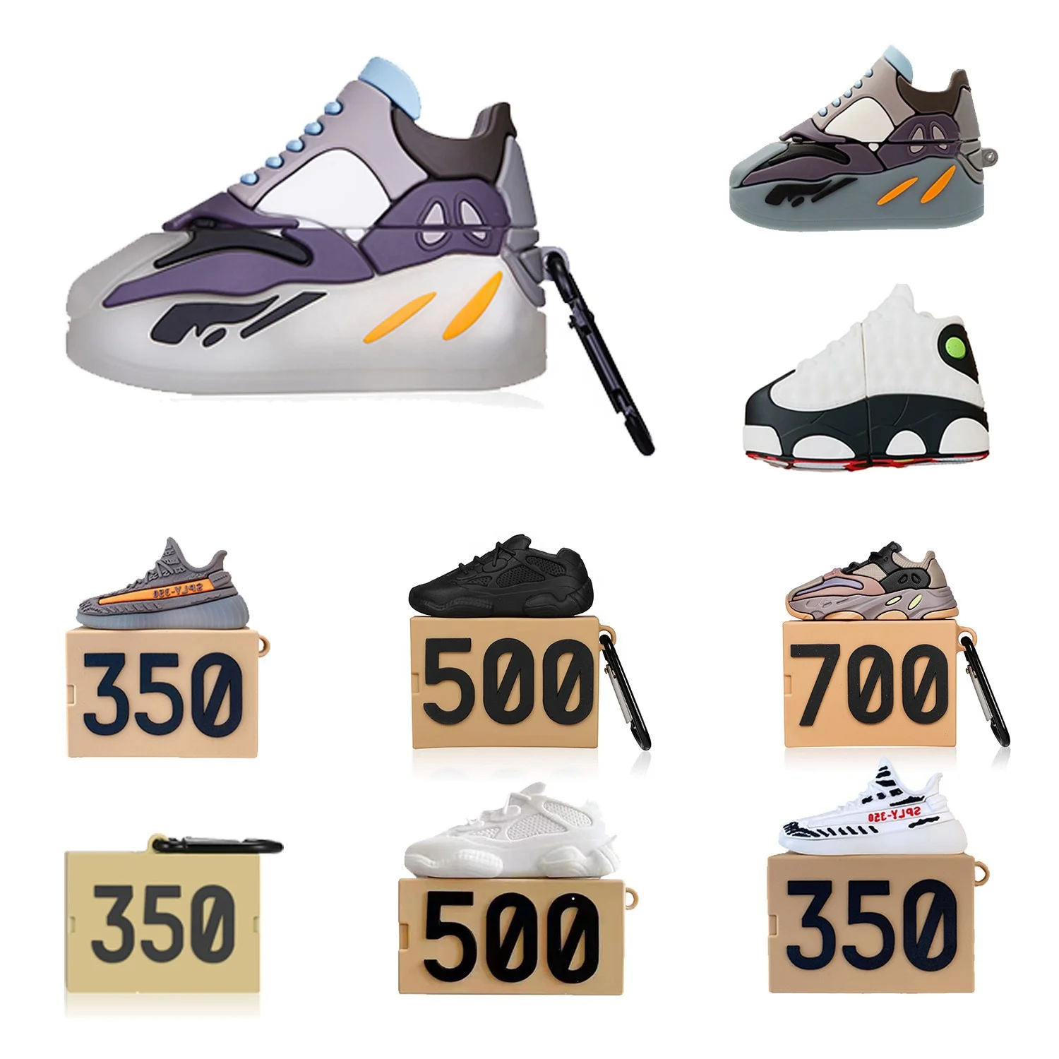 
Gemfits Silicone PVC Funny Design Basketball Football Cover for Airpods 2,Designers 3D ForYeezy For Sneaker Airpod Cases 