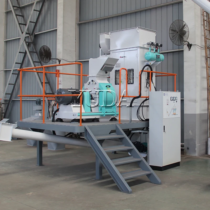 Rice Husk Powder Making Grinding Machine, Soybean Grain Hammer Mill System