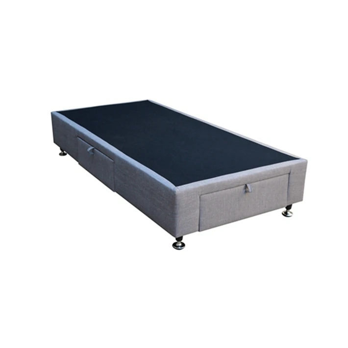 2 Person Comfortable Modern Wood Simple Double Luxury Soft Bed With Storage Drawers