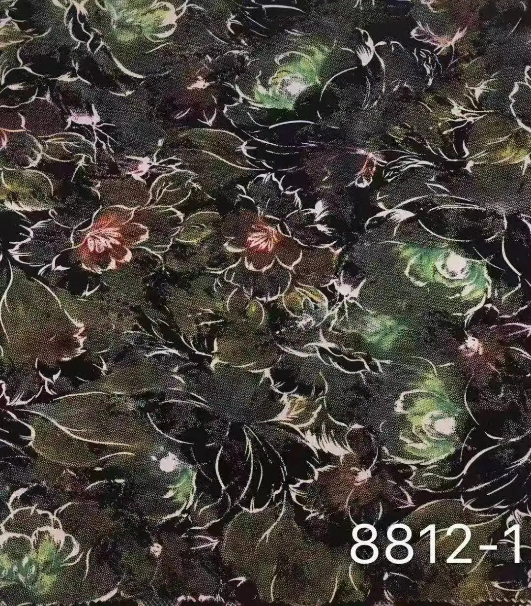 Polyester knitted 40s NR roma print nice design stock fabric for garment