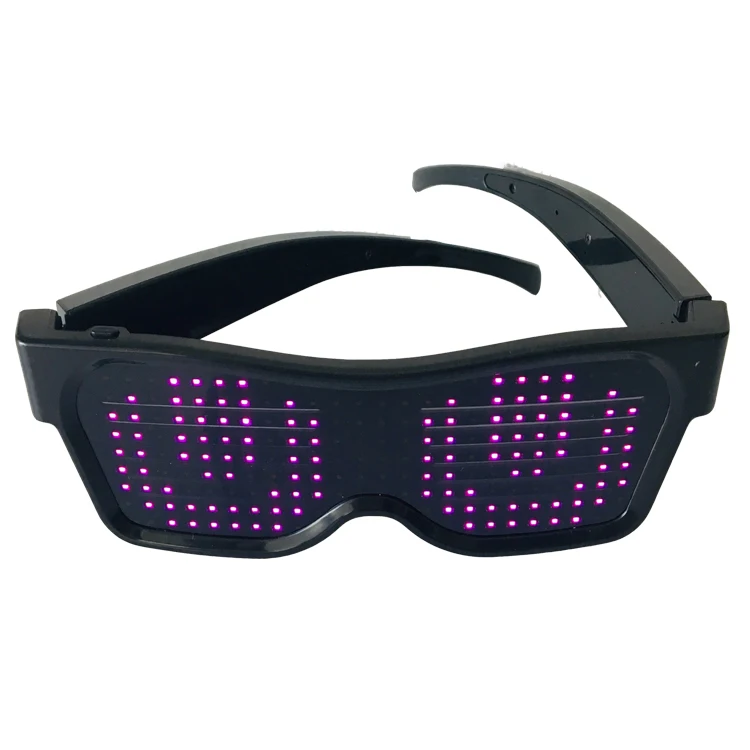 Rechargeable Light Up glasses LED Flashing Glasses Festival carnival Party LED Eye Glasses
