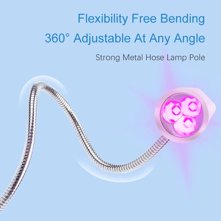 Light Speed Flash Curing 360 Degree Freedom Adjustable 3-In-1 Portable And Desktop Rechargeable Focused Beam LED Nail Lamp 18W