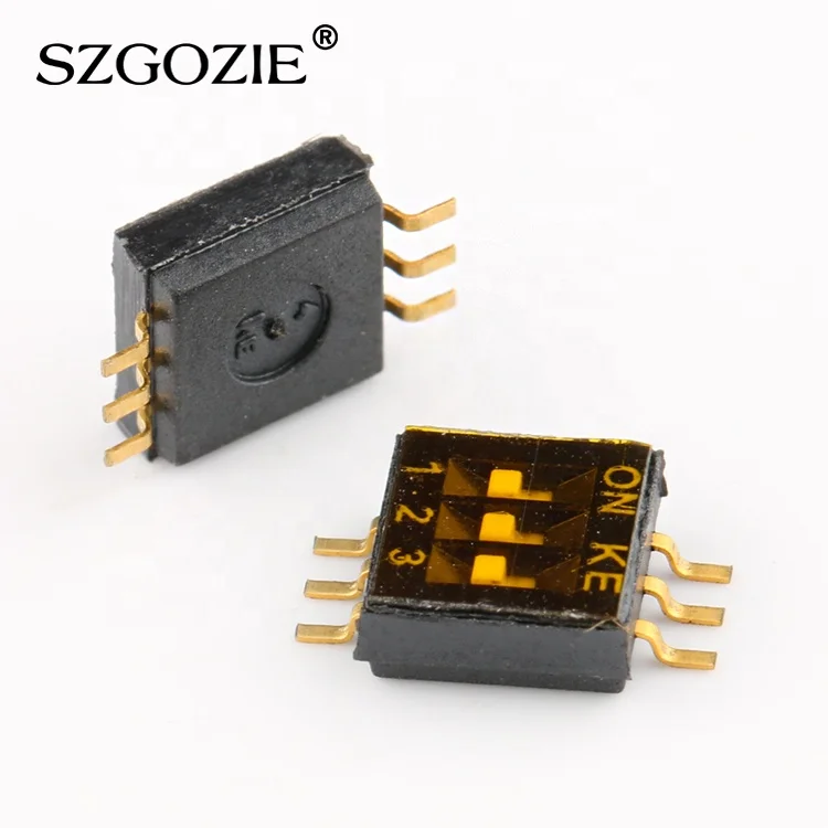  DIP-переключатель SMD 3-контактный шаг 1 27 мм черный 127 переключатель
