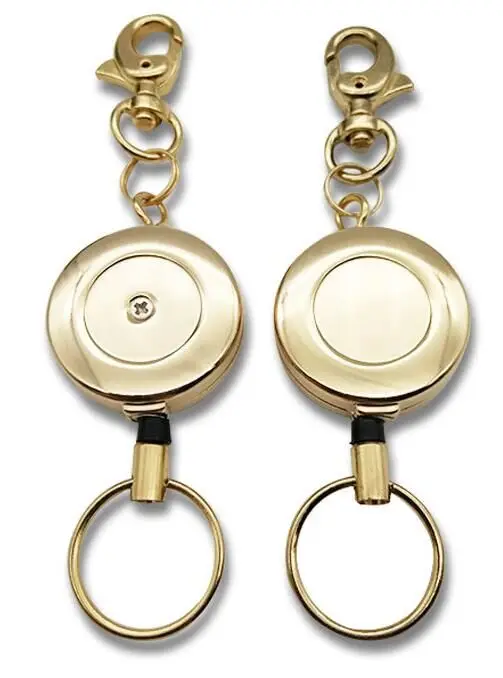 Top Quality Promotional Custom Metal Retractable Badge Reel With Hook