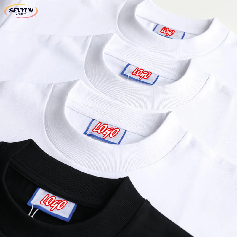 Оптовая продажа плотный воротник уличная одежда высокого качества большие размеры печать логотипа 100% хлопковая простая 400 мужские рубашки Gsm