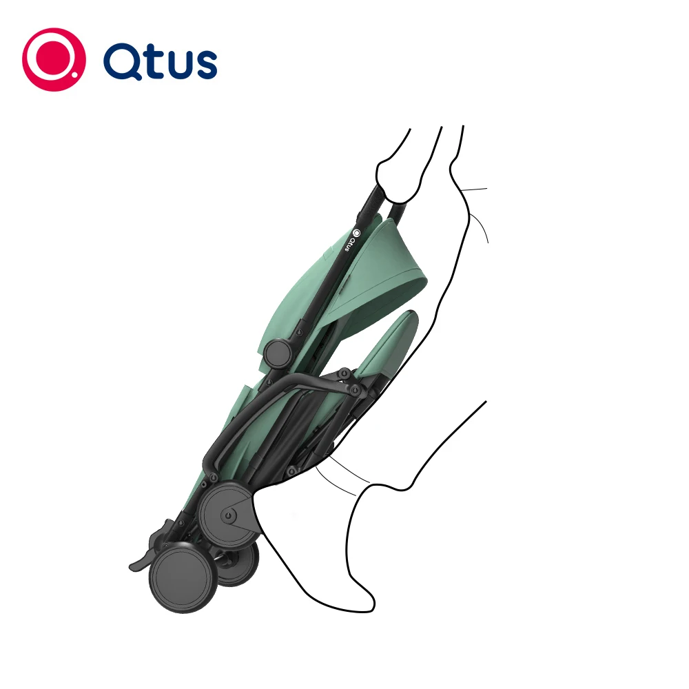 QTUS Tody baby stroller leather Shipping from EU Warehouse Fast Delivery Design from Germany Large Seat All Terrain Lightweight