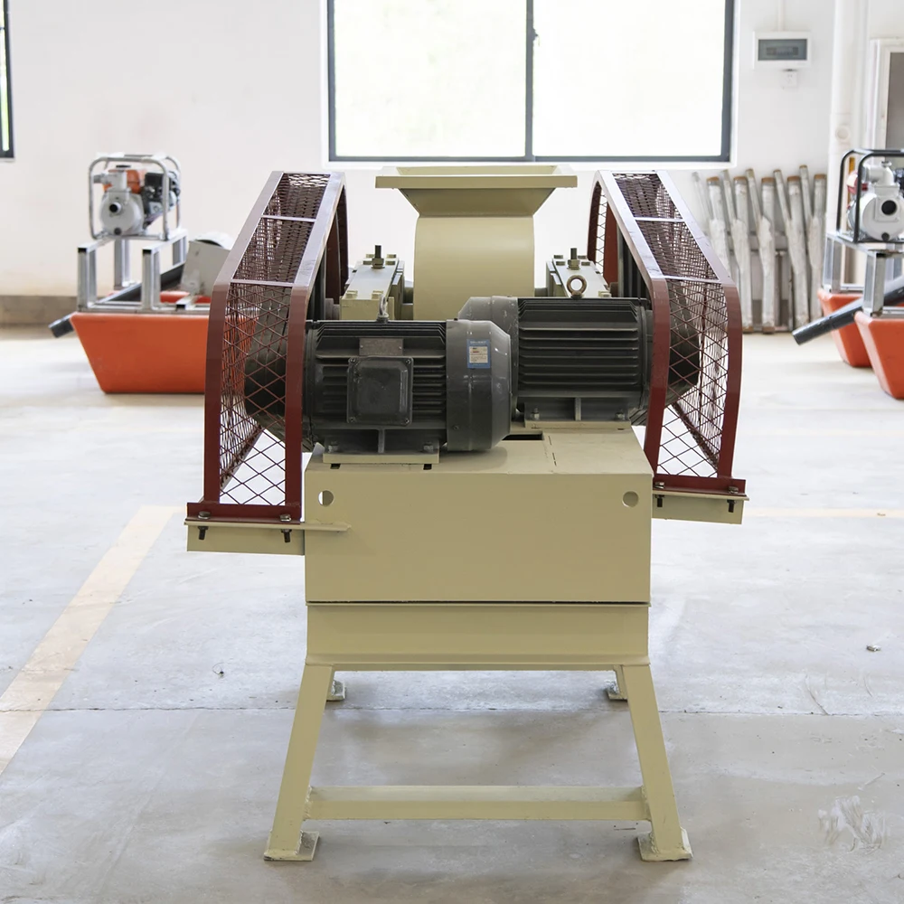 Factory Price Limestone Granite Gravel Crushing Machine Lab Double Roller Crusher