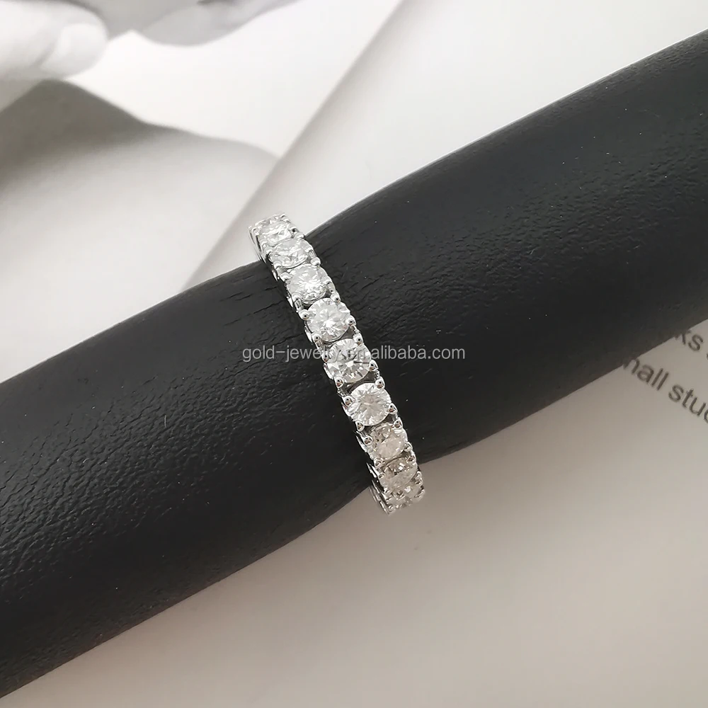 Luxury Fine Jewelry 14k Real Gold Finger Ring Good Quality Moissanite Rings Women Jewelry Wholesale Lower Price