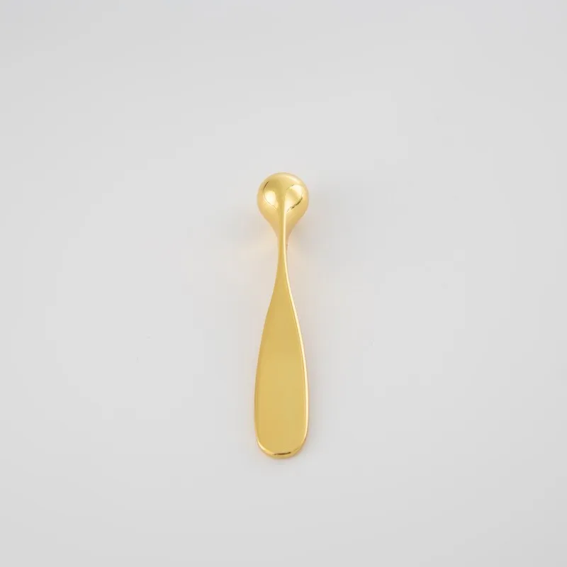 High quality mini metal DIY gold rose silver spatula facial mask skin eye cream Massage sticks with custom logo scoop