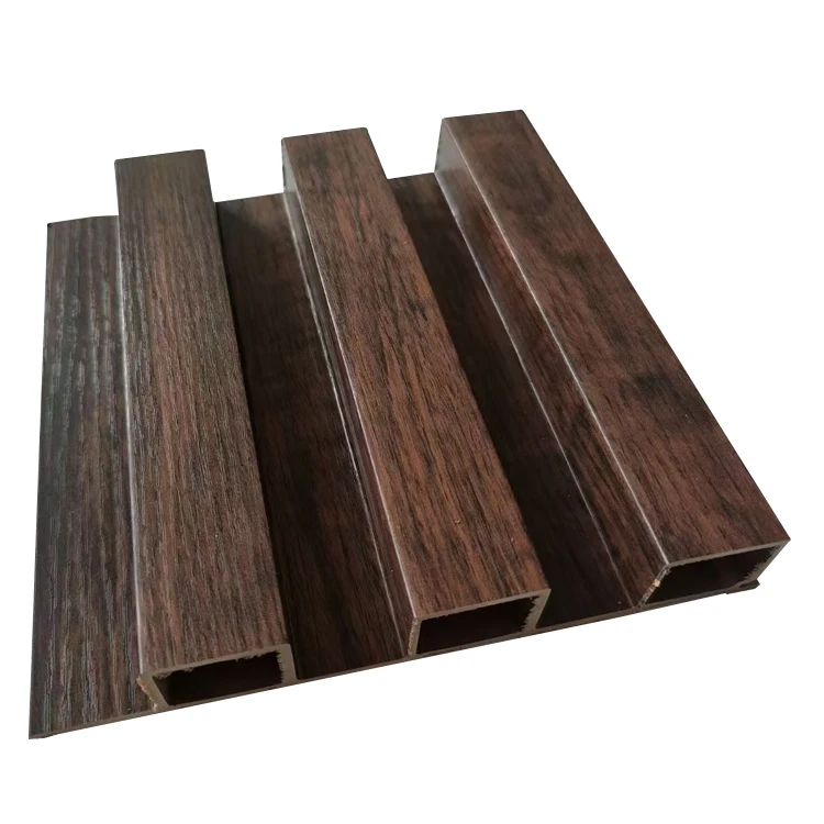 Wholesale Price PVC Wpc Fluted Wall Panel Interior Decoration15mm Wpc Wall Board Cladding Panels