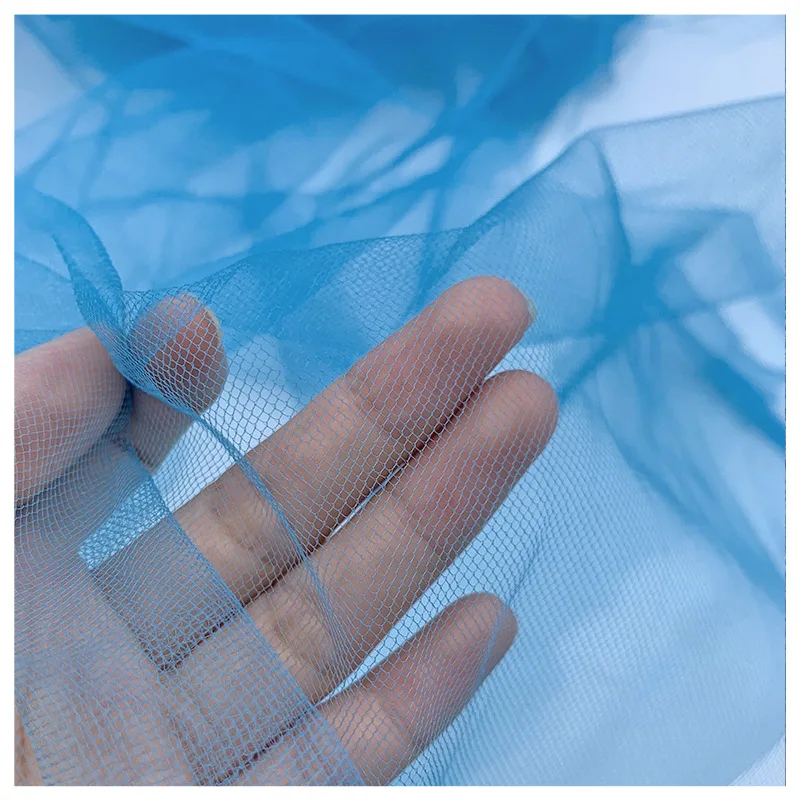 100%Polyester Soft Silk Tulle Mesh Fabric Wedding Mosquito Net Fabric