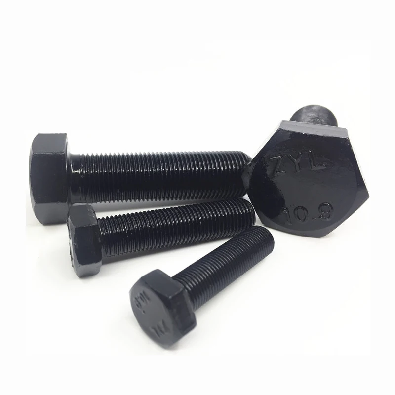 half thread din931 hex bolt high quality hot sale m20x100 grade 12.9 hex bolt