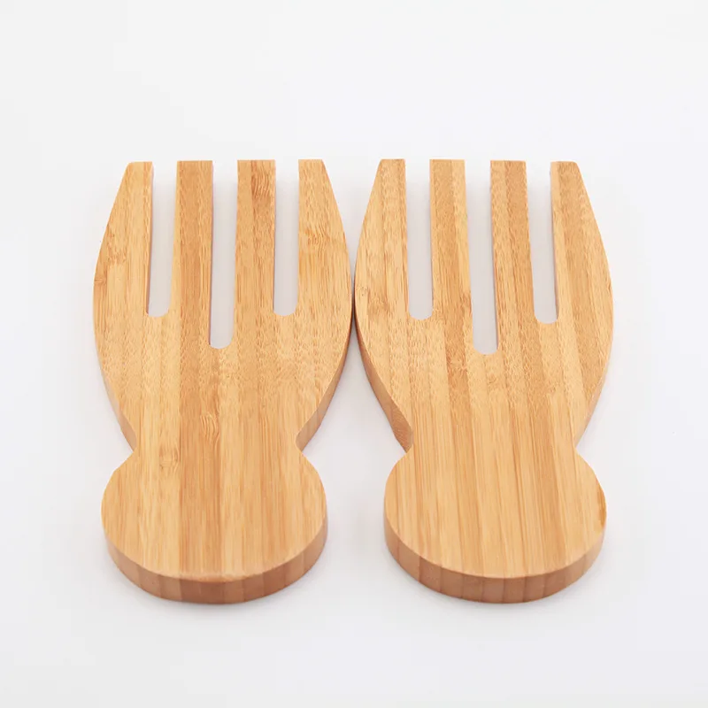 Wholesale Bamboo salad servers bamboo salad accessory camping salad servers