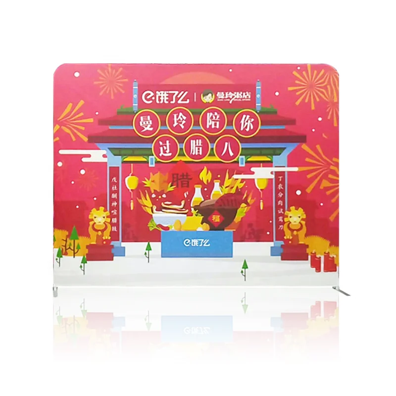 Factory Sale Low Price 8ft Portable Lightweight Ez Tube Stretch Wall Backdrop Tension Fabric Display