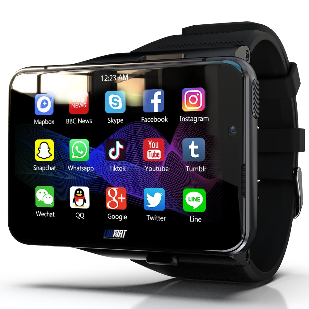 LOKMAT APPLLP MAX 4G WiFi Smart Watch MT6761 Men Dual Camera Video Calls Android Watch Phone Large Screen Game Smartwatch
