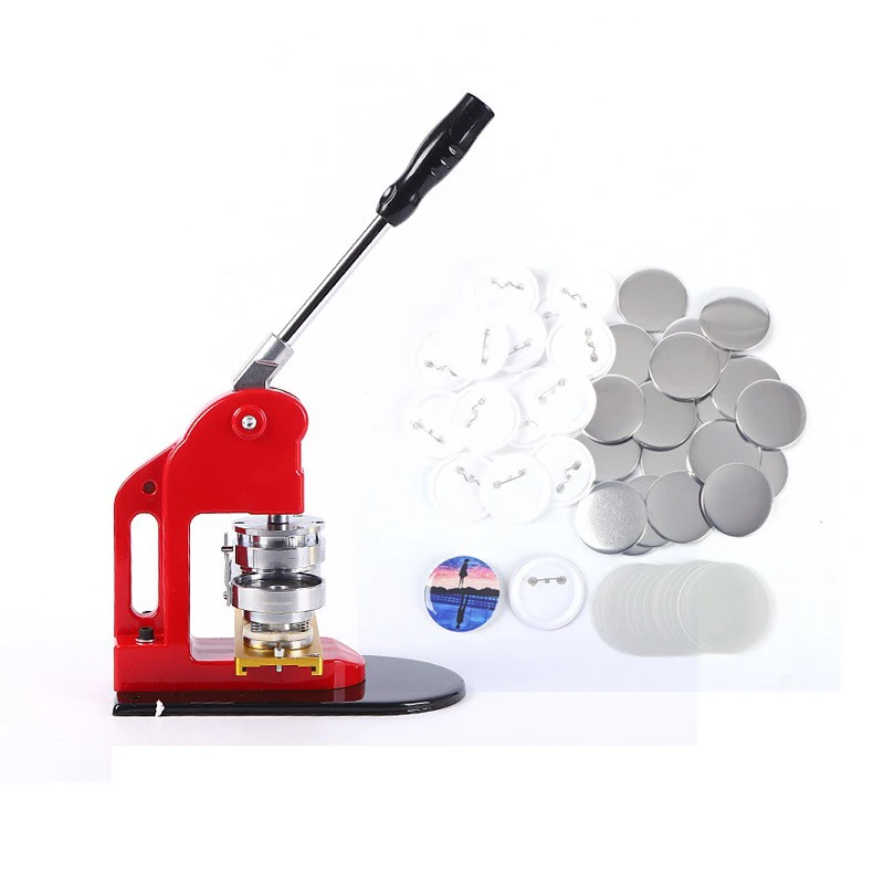 Manual DIY Personalized Metal Pin Round Button Badge Making Machine