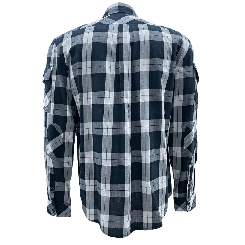 Custom Logo Printing Mens Button Down Oversize Plain Shirt Regular Fit Long Sleeve Casual Plaid Flannel Shirt For Men