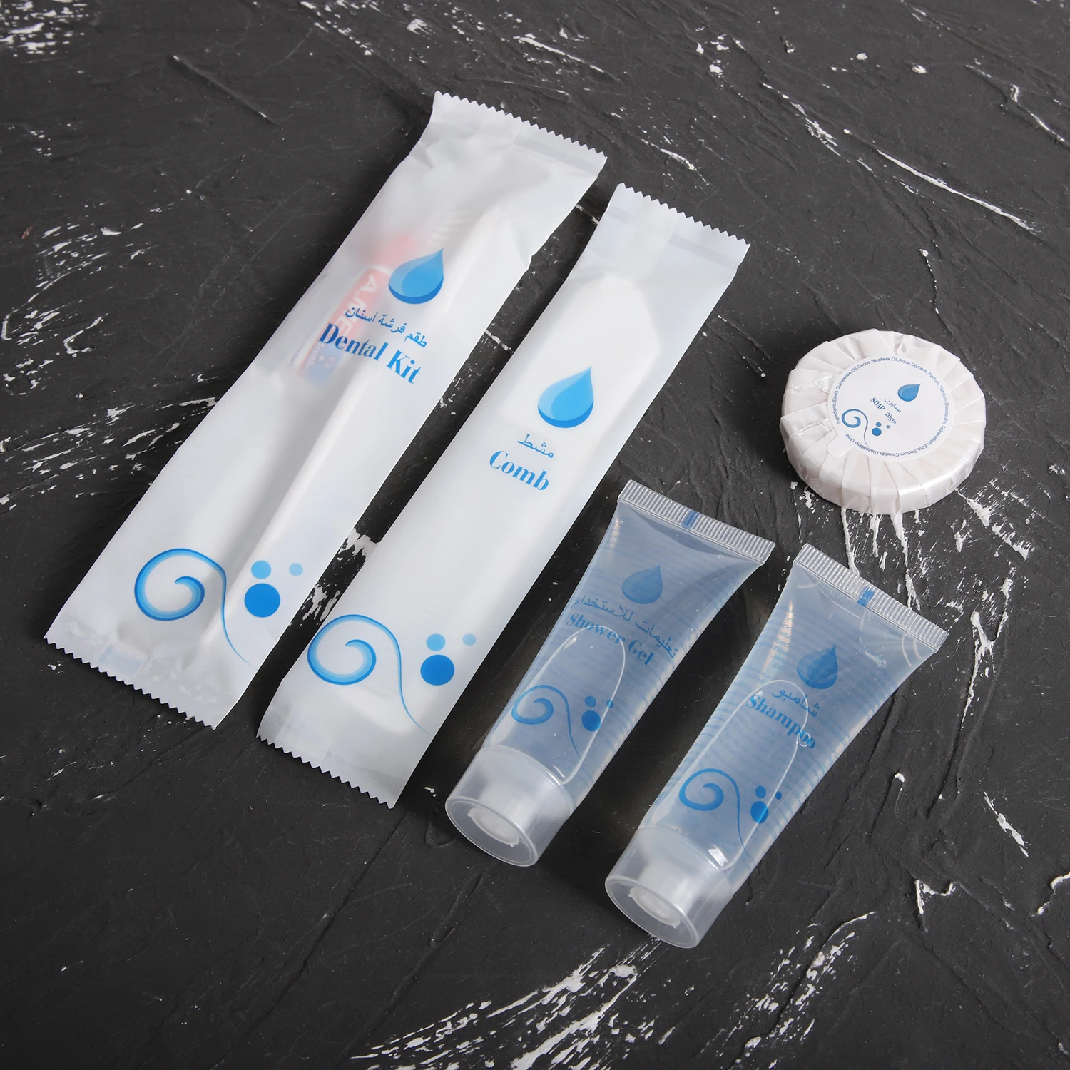 Custom Logo 5 Star Hotel Room Amenities List Spa Shampoo Tube Hotel Amenities Set