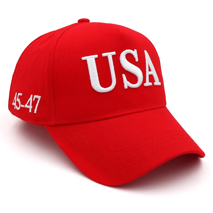 Factory Wholesale 2024 Maga Hat Flag Baseball Cassic USA Embroidered Hat Cap
