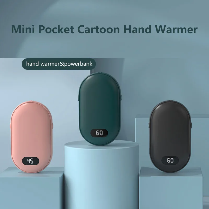 Q0 2400mah portable outdoor 10w 5v 2a mini hand warmer power banks